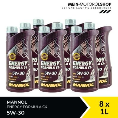 Mannol Energy Formula C4 5W-30 8x1 Liter