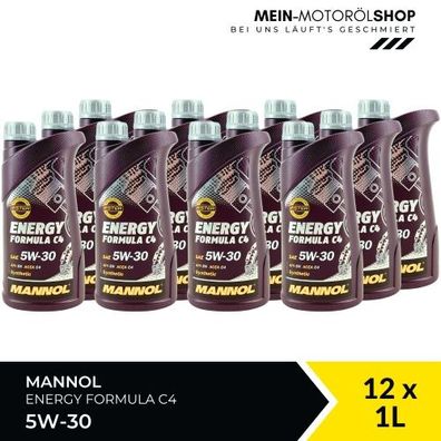 Mannol Energy Formula C4 5W-30 12x1 Liter