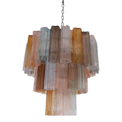 Exclusive Murano Glass Sputnik Chandelier Multicolors, Mazzega Style by SimoEng