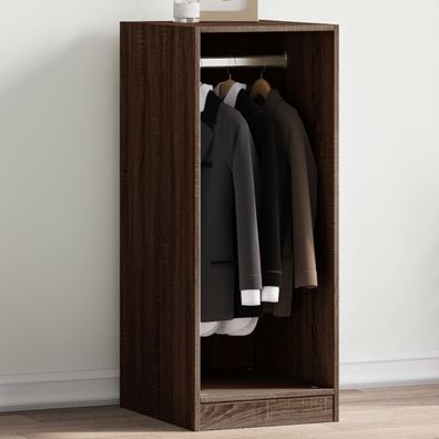 vidaXL Kleiderschrank Braun Eichen-Optik 48x41x102 cm Holzwerkstoff