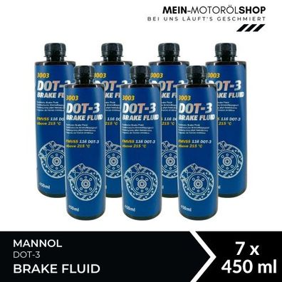 Mannol Brake Fluid DOT-3 7x450 ML