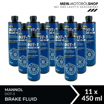 Mannol Brake Fluid DOT-3 11x450 ML