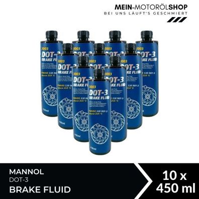 Mannol Brake Fluid DOT-3 10x450 ML