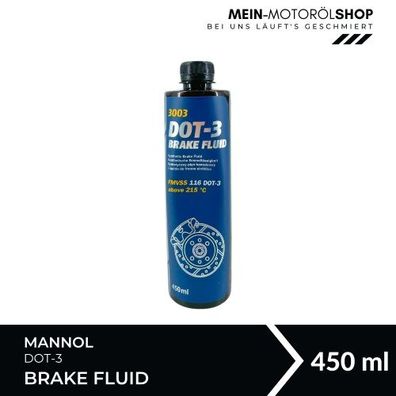 Mannol Brake Fluid DOT-3 450 ML