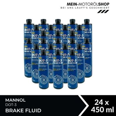 Mannol Brake Fluid DOT-3 24x450 ML