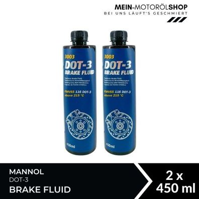 Mannol Brake Fluid DOT-3 2x450 ML