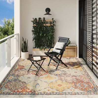 vidaXL Teppich ARBIZU Indoor und Outdoor Vintage-Design 240x340 cm