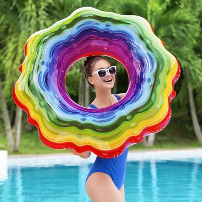 Schwimmring Regenbogen 115 cm Bestway