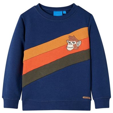 Kinder-Sweatshirt Marineblau 104