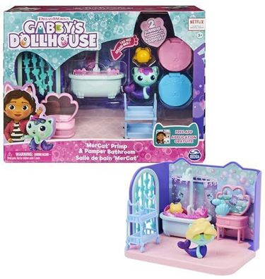 Gabby‘s Dollhouse Badezimmer mit Meerkätzchen 3 Möbelstücken 2 Boxen + Zubehör