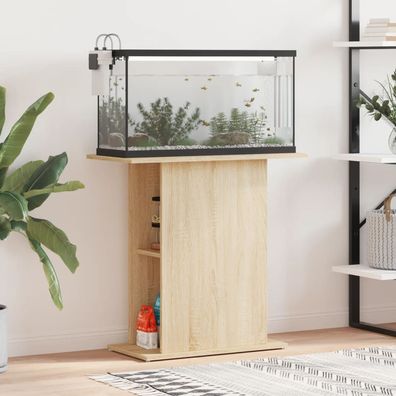 vidaXL Aquariumständer Sonoma-Eiche 75x36x72,5 cm Holzwerkstoff