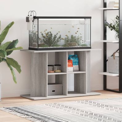 vidaXL Aquariumständer Grau Sonoma 100x40x60 cm Holzwerkstoff