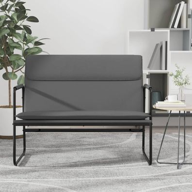 vidaXL Sitzbank Grau 100x64x80 cm Kunstleder