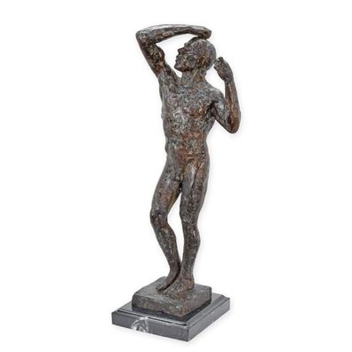 Bronzen beeld van Adam hoog 39 cm