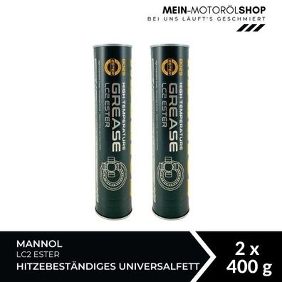 Mannol High Temperature Grease LC2 Ester hitzebeständiges Universalfett Lithium 2x400