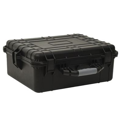 vidaXL Flugkoffer Tragbar Schwarz 55x43x21 cm PP