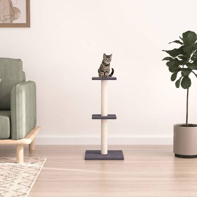 vidaXL Kratzbaum mit Sisal-Kratzsäulen Dunkelgrau 73 cm
