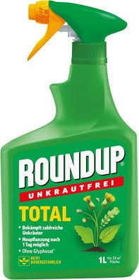 Roundup Unkrautfrei TOTAL, 1 L Sprühflasche