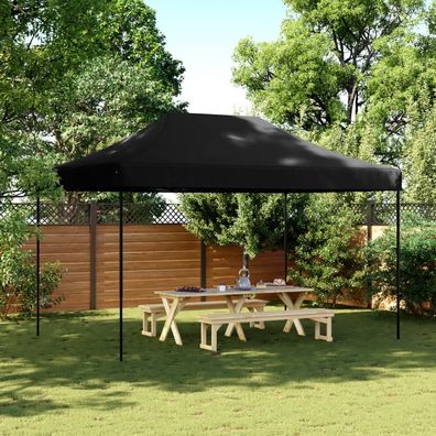 vidaXL Partyzelt Faltbar Pop-Up Schwarz 440x292x315 cm