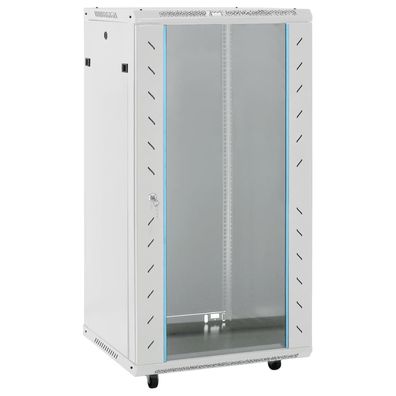 vidaXL 22U Netzwerkschrank auf Rollen 19" IP20 60x60x120 cm