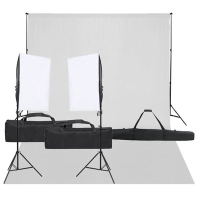 vidaXL Fotostudio-Set mit Beleuchtung und Hintergrund