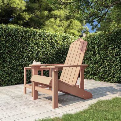 vidaXL Adirondack-Gartenstuhl HDPE Braun