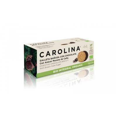 Carolina Bio & Vegane Vollkornkekse mit Schokoladenüberzug