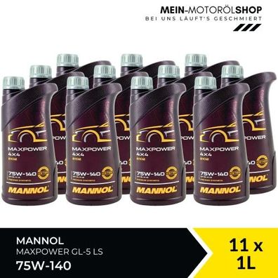 Mannol Maxpower 4x4 75W-140 GL-5 LS 11x1 Liter