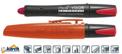 Pica VISOR permanent Longlife Industrial Marker Rot Nr. 990/40