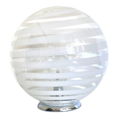 Contemporary Murano White Murano Glass Table Lamp by SimoEng