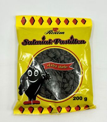 Rexim Salmiak-Pastillen Salmiak Flakes Pastillen 200g Lakritzflakes Lakritze