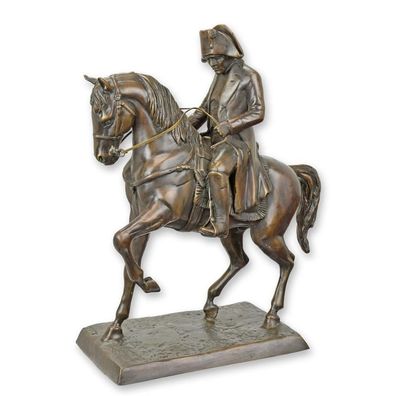 Bronzen BEELD VAN Napoleon TE PAARD