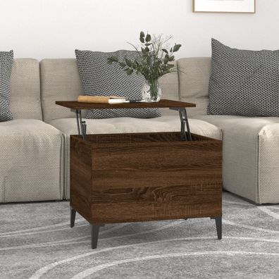 vidaXL Couchtisch Braun Eichen-Optik 60x44,5x45 cm Holzwerkstoff