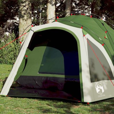 vidaXL Kuppel-Campingzelt 3 Personen Grün Quick Release