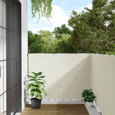 vidaXL Balkon-Sichtschutz Weiß 300x120 cm PVC