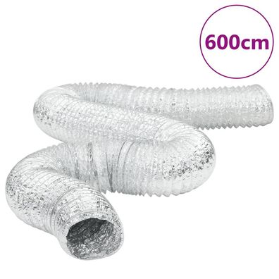 vidaXL Lüftungsschlauch Aluminium 6 m Ø12,5 cm