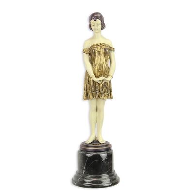 Bronzen Sculptuur Genaamd "BEDTIME GIRL"