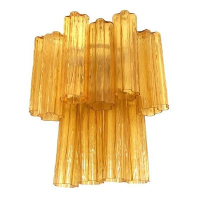 Contemporary Amber “Tronchi” Wall Sconce in Venini Style by SimoEng