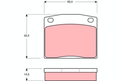 TRW GDB171 Bremsbelagsatz Bremsbeläge vorderachse für Honda Civic I 1200 II 1300