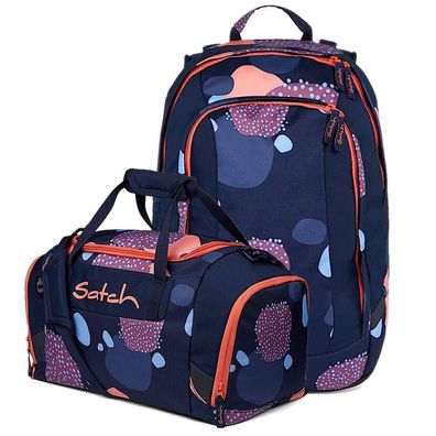 satch Set aus air + Sporttasche, Coral Reef, Mädchen & Jungen