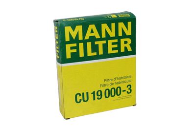 MANN Filter CU 19000-3 Innenraumfilter Pollenfilter Peugeot Fiat Citroën Lancia