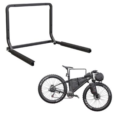 QLS Wand Fahrradhalter Stahl Klappbar bis 40 kg Schwarz Schaumstoff Wandmontage 10942