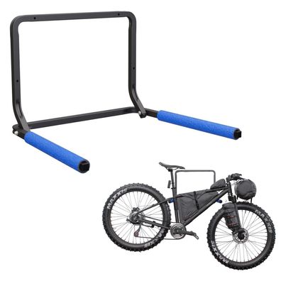 QLS Wand Fahrradhalter Stahl Klappbar bis 40 kg Blau Schaumstoff Wandmontage 10944