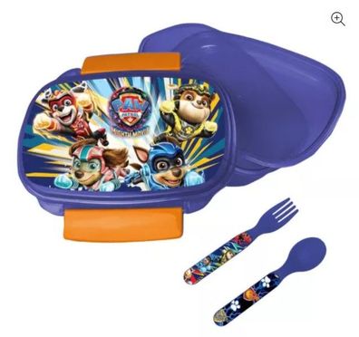 Paw Patrol Brotdose + Besteck-Set