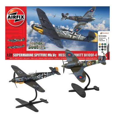 Airfix Spitfire Bf109F Dogfight Double in 1:72 1550194 Airfix A50194 Bausatz