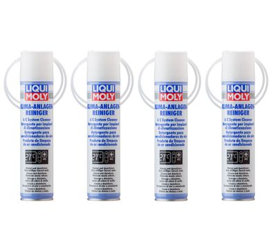 4x LIQUI MOLY 4087 Klimaanlagenreiniger Reiniger Desinfektion Klimaanlage 250ml