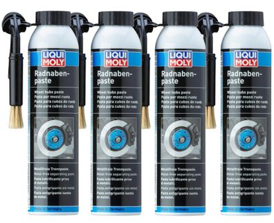 4x LIQUI MOLY 4058 Radnabenpaste Radnaben Paste Trennpaste Pinseldose 200ml