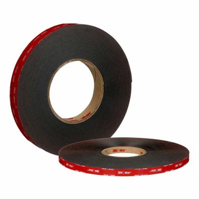 3M Klebeband 5952F 19mm x 33m doppelseitiges Hochleistungs-Klebeband schwarz NEU