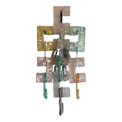 Contemporary Multicolors “Handmade C” Wall Sconce in Venini Style by SimoEng