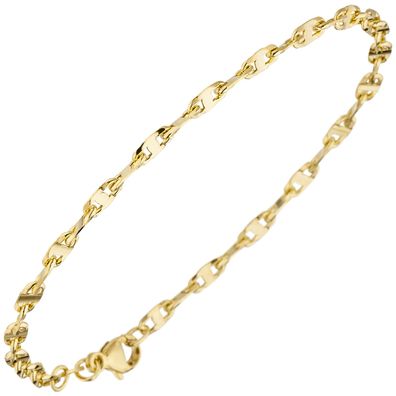 Armband 585 Gold Gelbgold 19 cm Goldarmband Karabiner